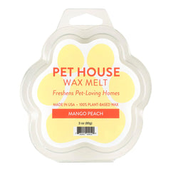 One Fur All Pet House Mango-Durazno derretidos para neutralizar olores de mascotas.