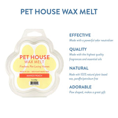One Fur All Pet House Mango-Durazno derretidos para un ambiente fresco.