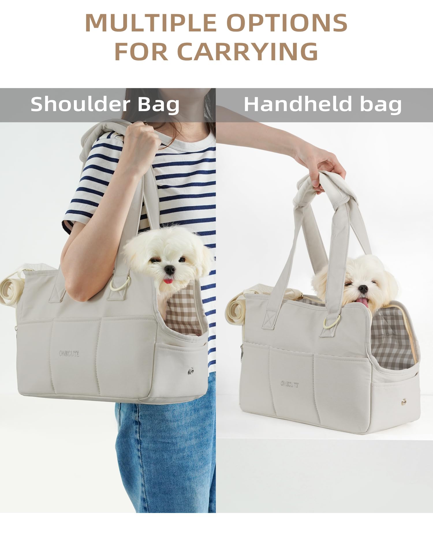 ONECUTE transportin con fondo plegable para ahorro de espacio