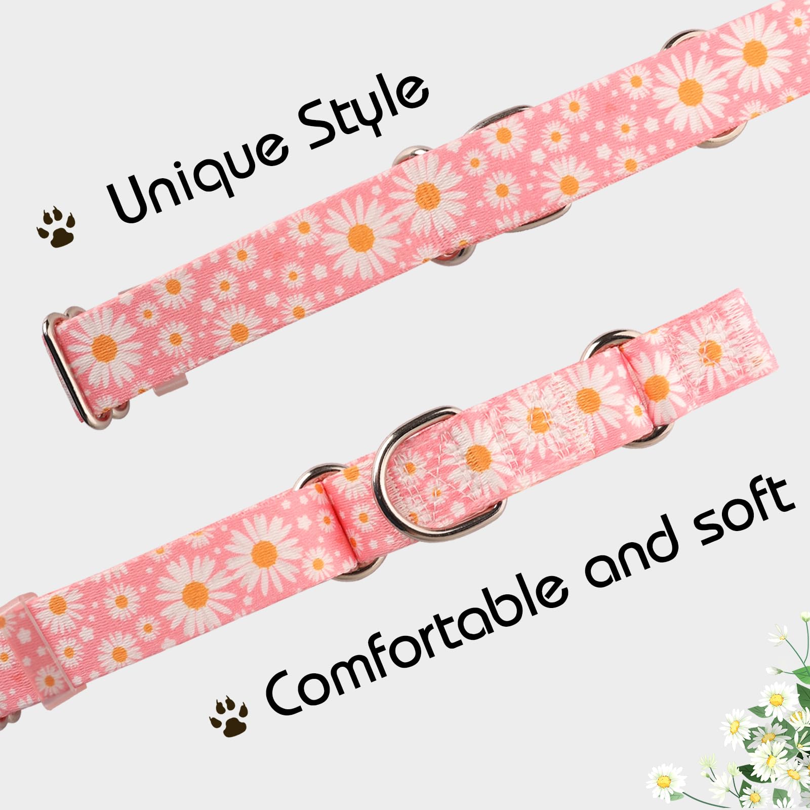 ONEFOJOJO collar martingala nylon suave de alta durabilidad para uso diario
