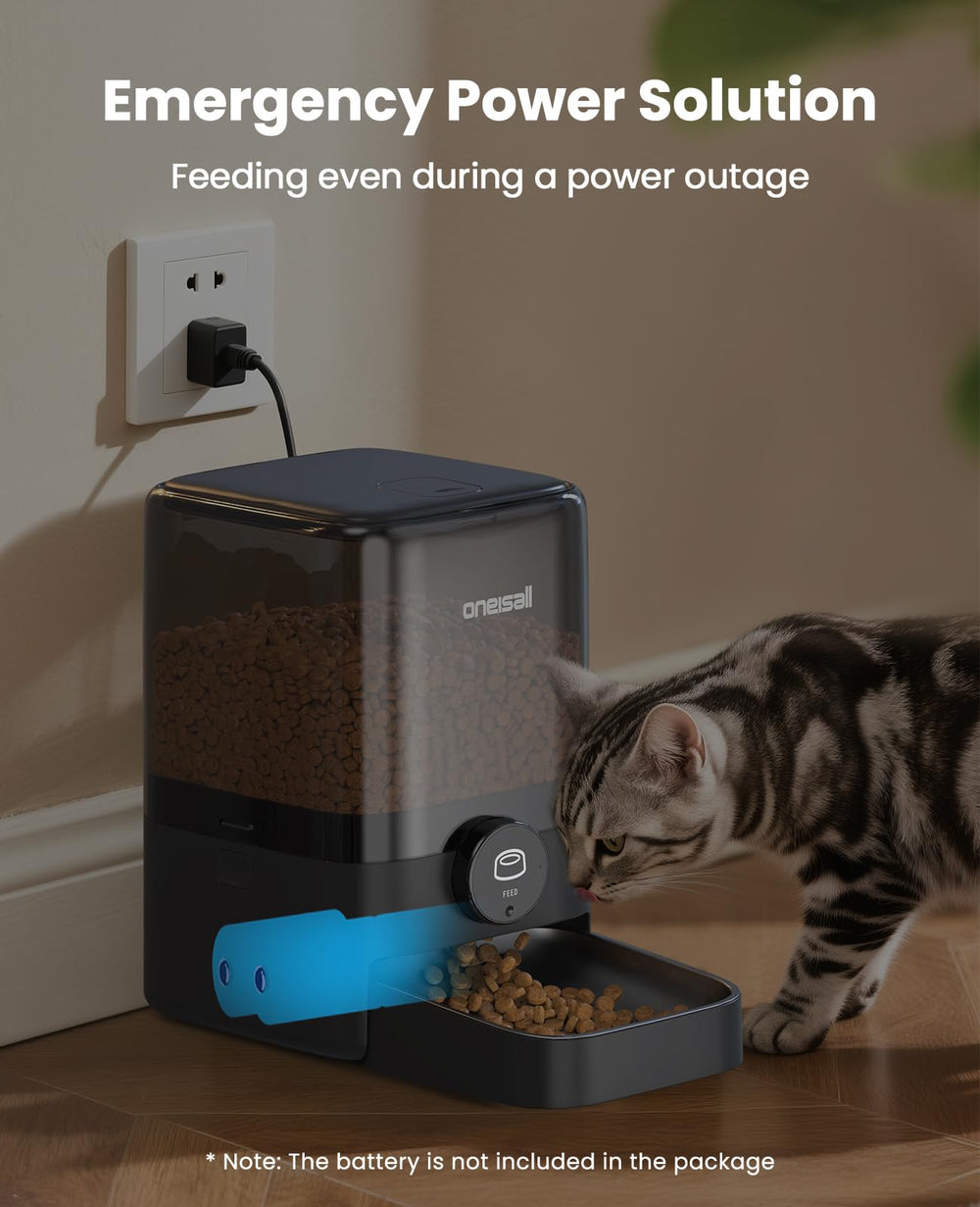 oneisall alimentador automatico para gatos, base con peso y patas antideslizantes