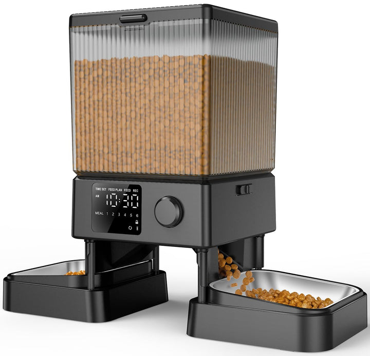 oneisall alimentador automatico para dos gatos, fomenta rutinas independientes de comida