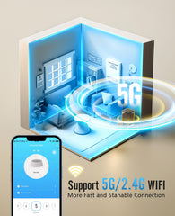 oneisall alimentador-gato-5g-wifi-tanque-5l vista interior con capacidad para dos gatos