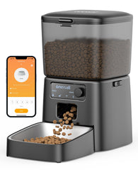 Alimentador oneisall con vista frontal para programar comidas.