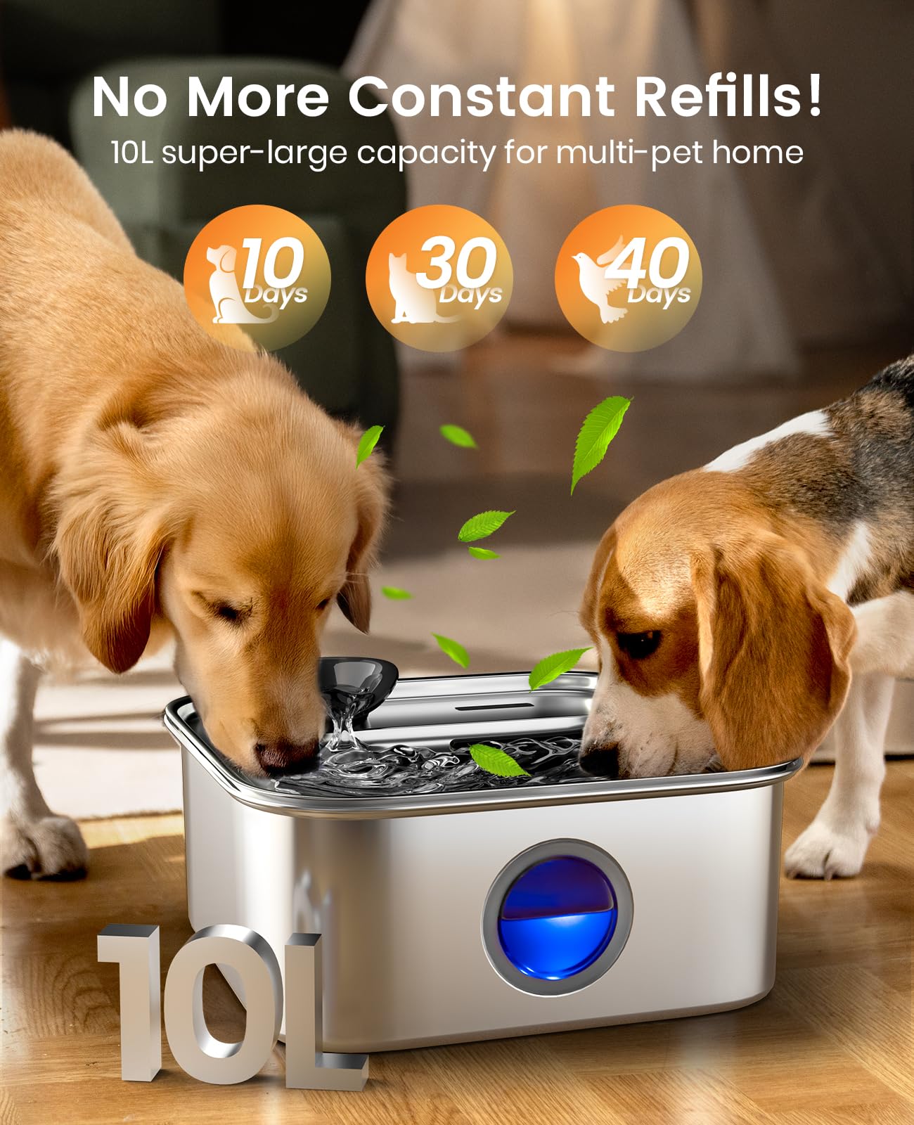 oneisall bebederos para perros de acero inoxidable, duraderos y fáciles de limpiar.