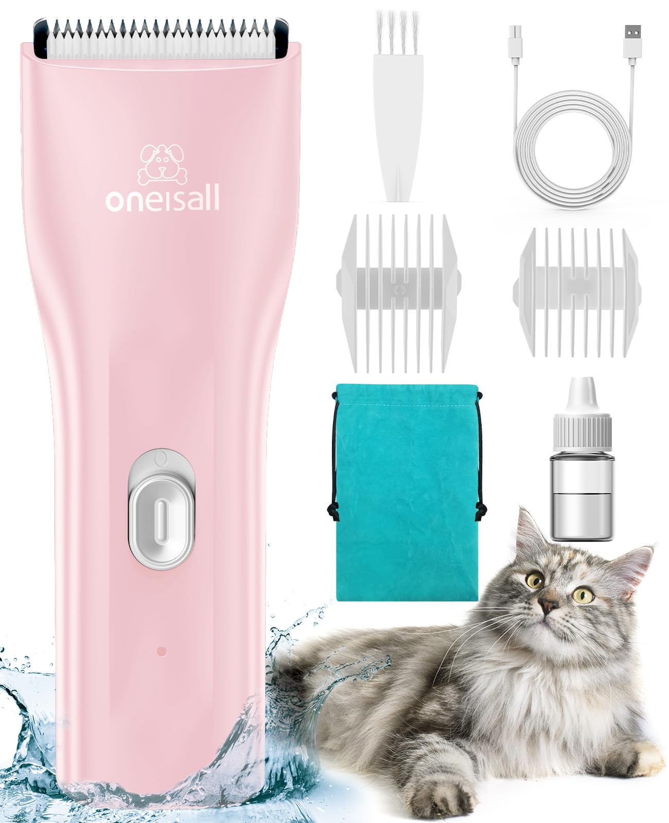 oneisall cortapelo para gato frente: ajuste cómodo y seguro para sesiones largas