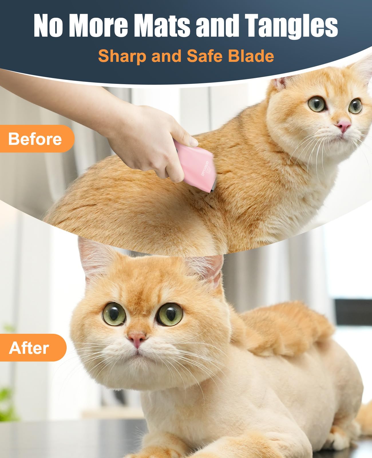 oneisall cortapelo gato impermeable clasificación IPX7: uso seguro en condiciones húmedas