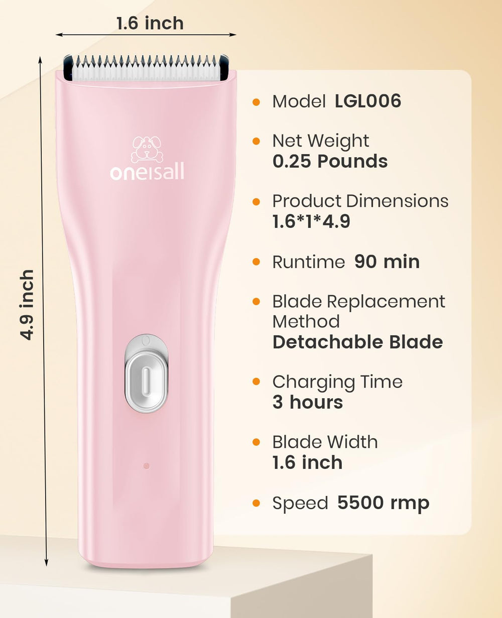 oneisall cortapelo gato kit accesorios: aceite, cepillo y guías incluidos