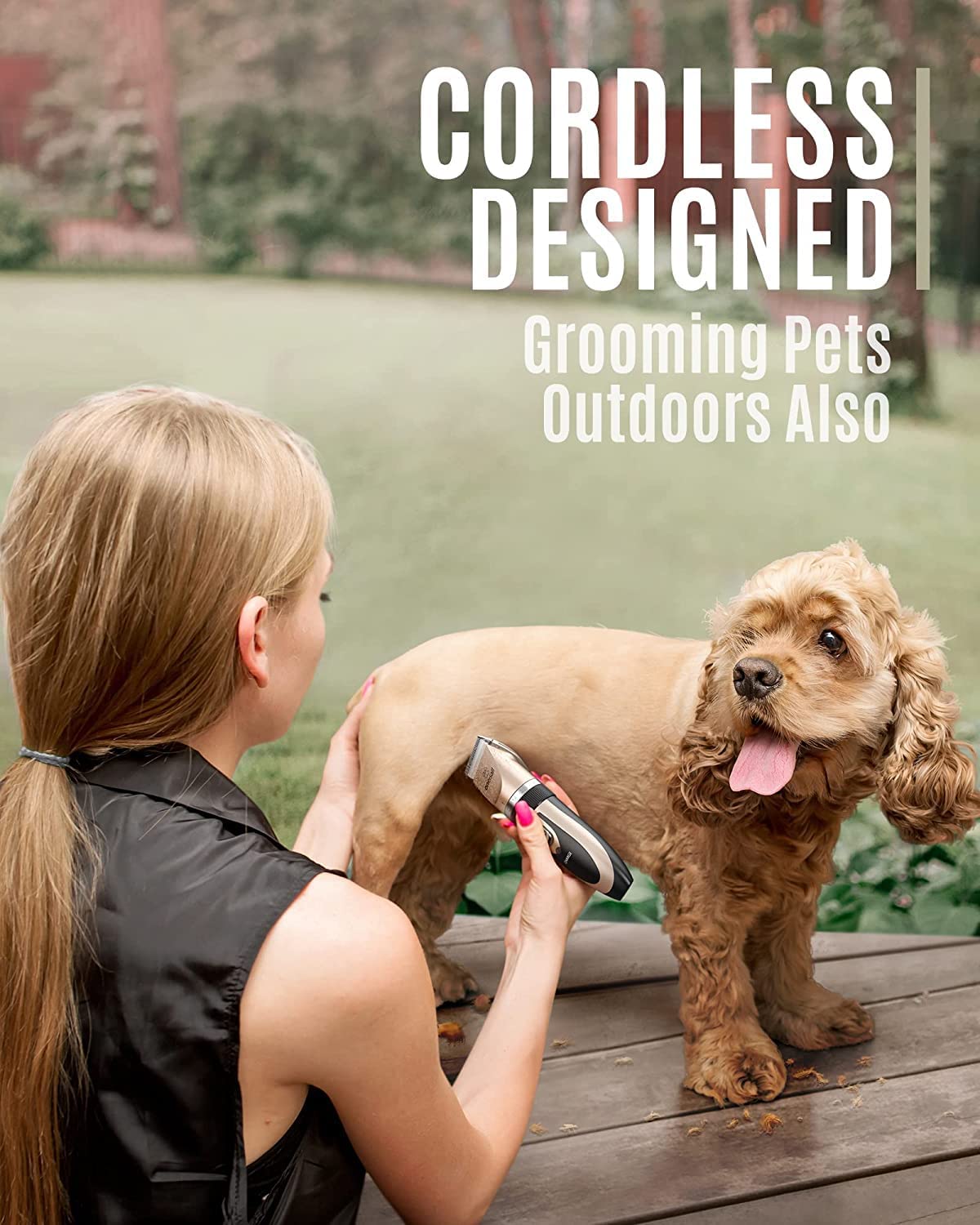 Oneisall cortapelo para perros cuchilla de acero inoxidable para cortes precisos