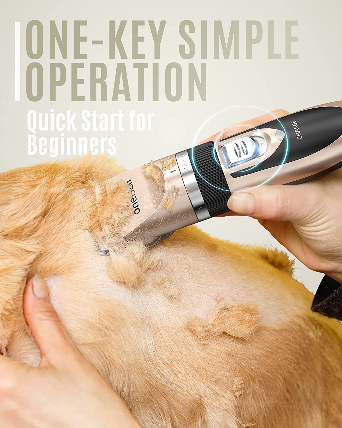 Oneisall cortapelo para perros diseño seguro con protección triple
