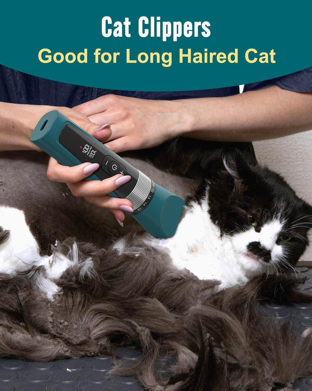 oneisall cortapelos para gatos, diseño silencioso para felinos nerviosos
