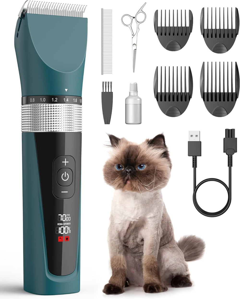 oneisall cortapelos para gatos, pelo matizado, uso cómodo en casa
