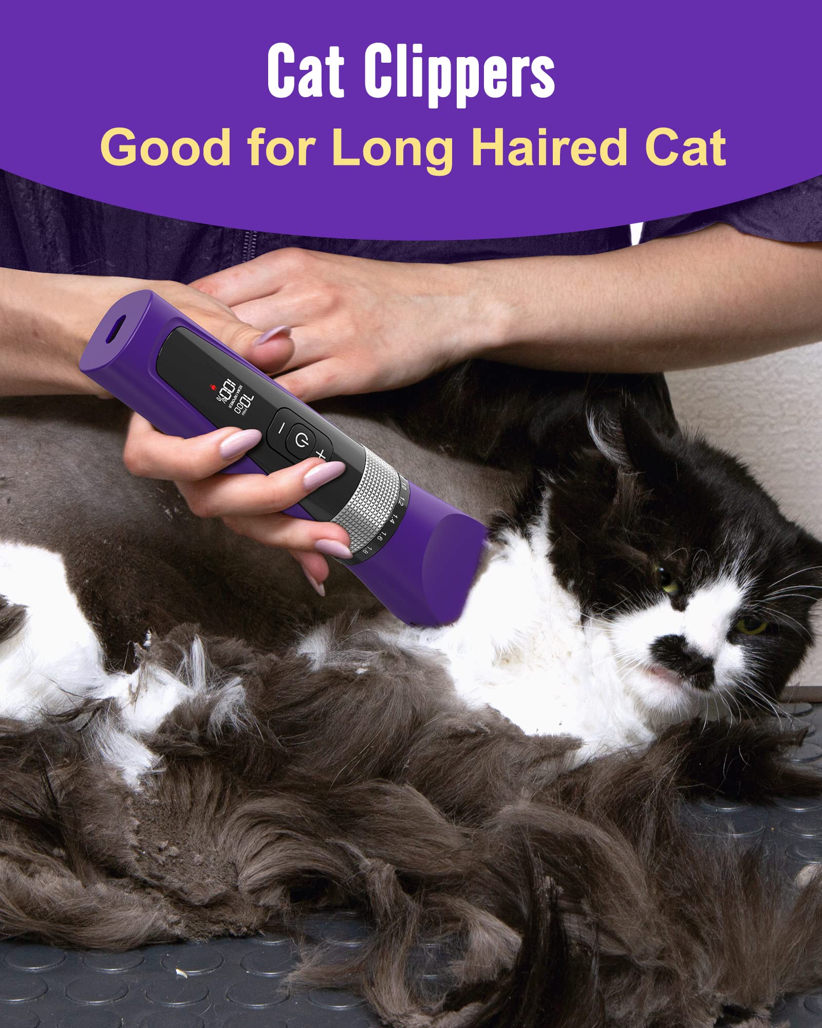 oneisall cortapelos para gatos, kit completo con guías y accesorios
