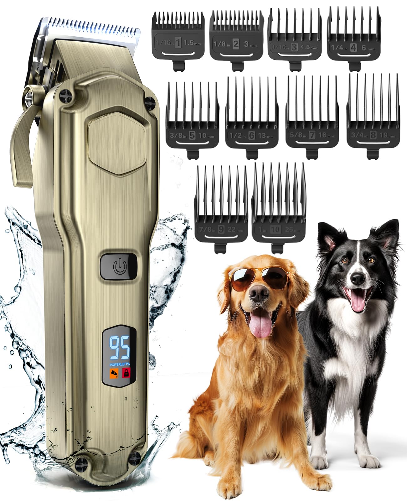 oneisall cortapelos para perros con motor 6800 rpm para pelaje grueso.