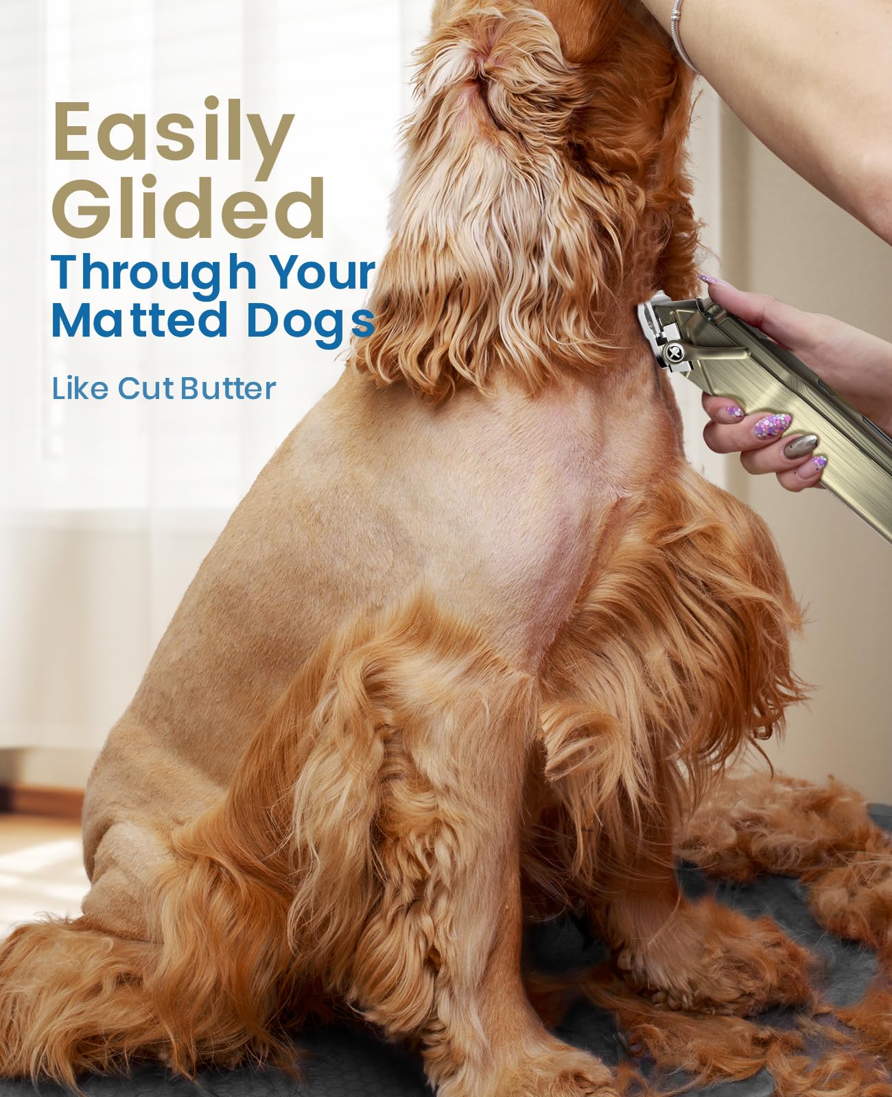 oneisall cortapelos para perros bajo ruido para grooming suave.