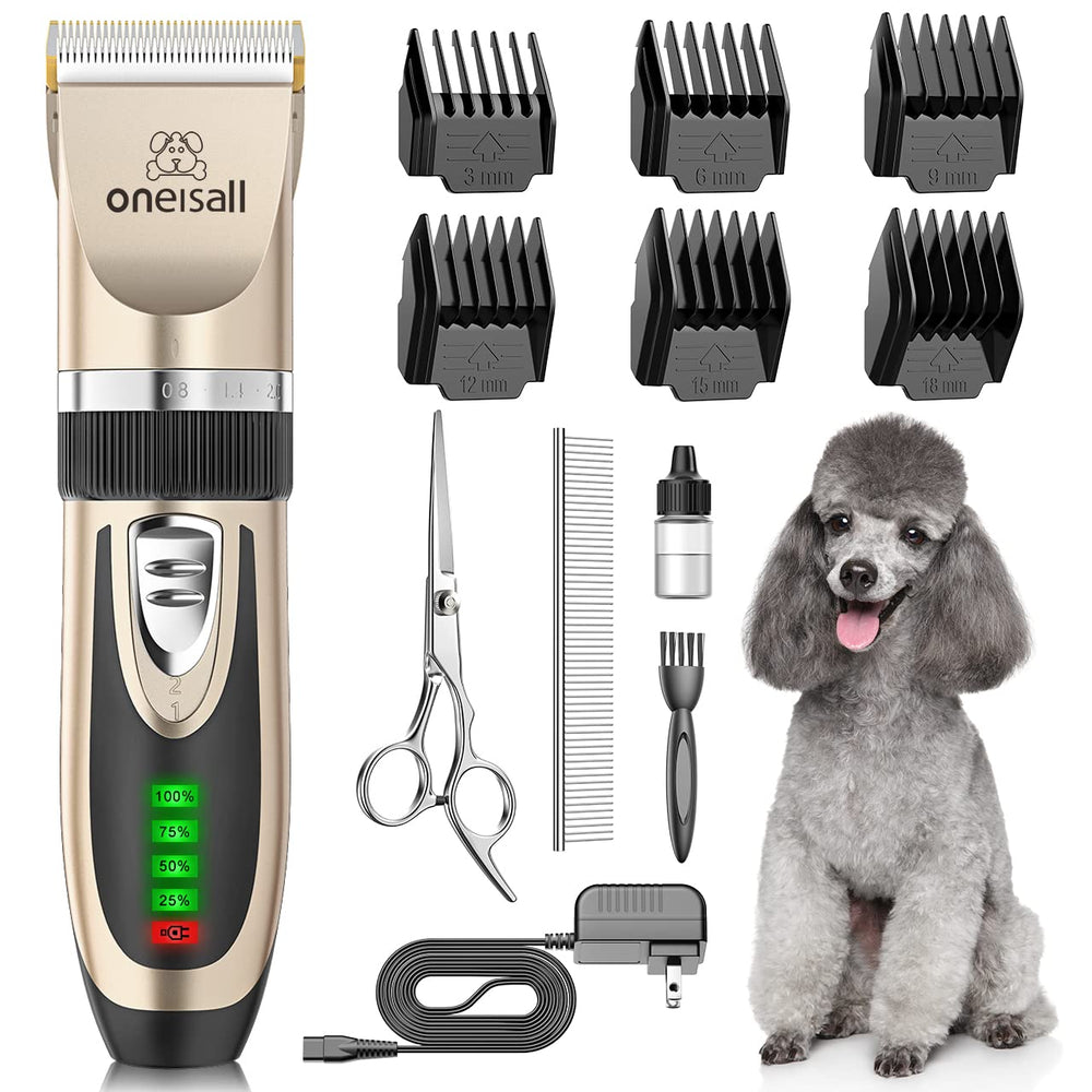Oneisall cortapelos para perros con bajo ruido para mascotas sensibles