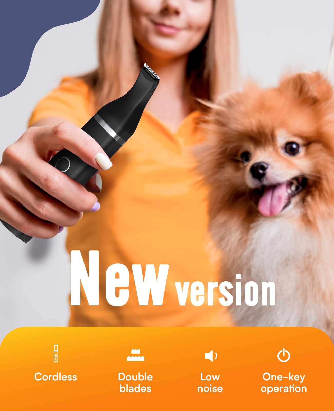 oneisall diseño ergonómico para manejo fácil durante el grooming