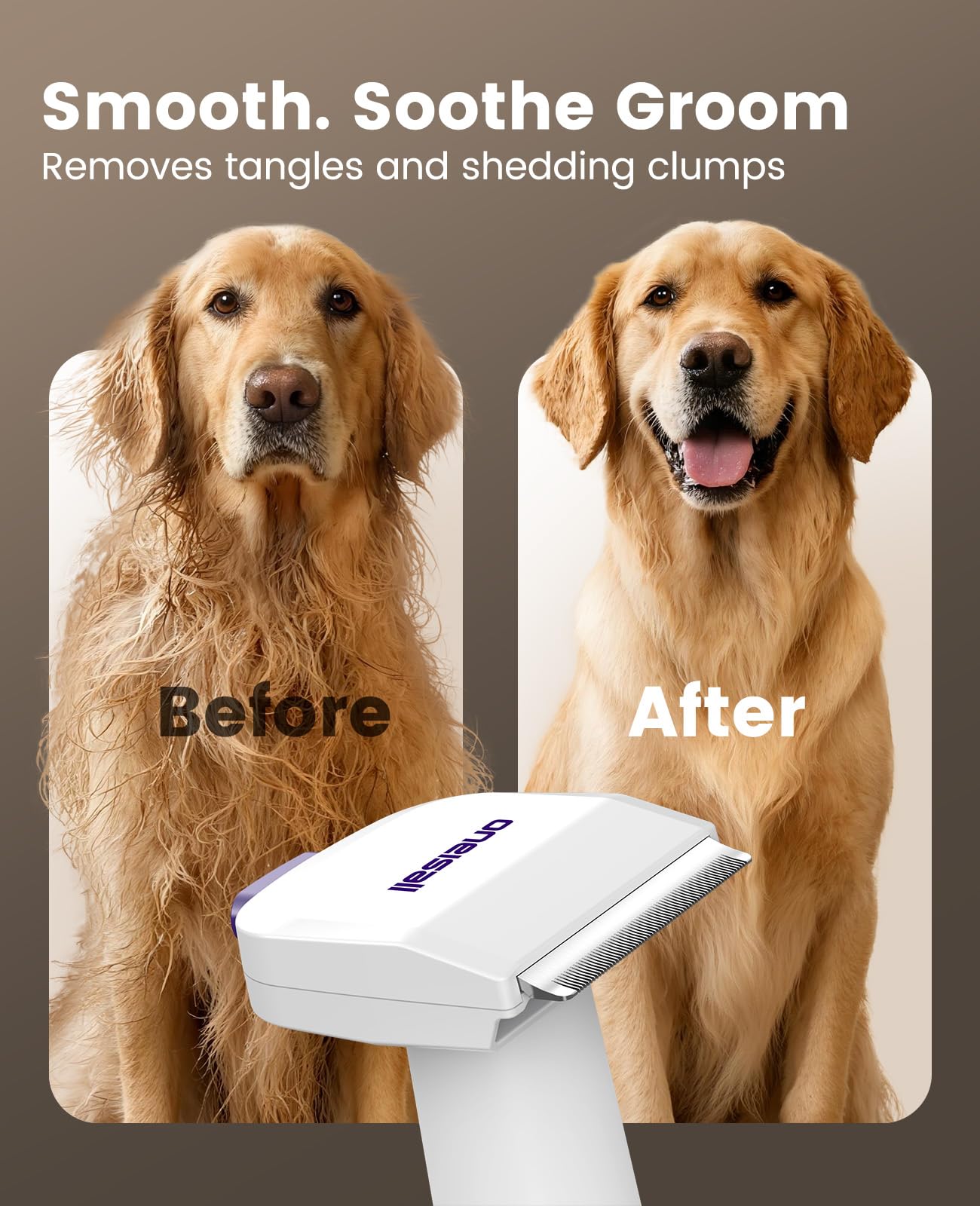 Oneisall capacidad 1-5l reduce pausas durante grooming.