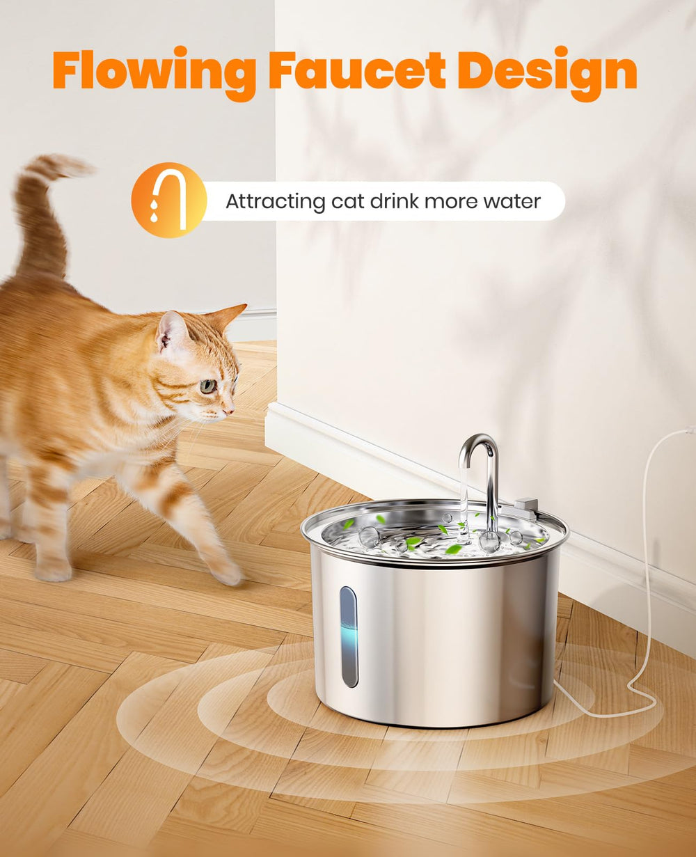 oneisall montaje rápido y sencillo de la fuente para gatos