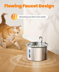 oneisall montaje rápido y sencillo de la fuente para gatos