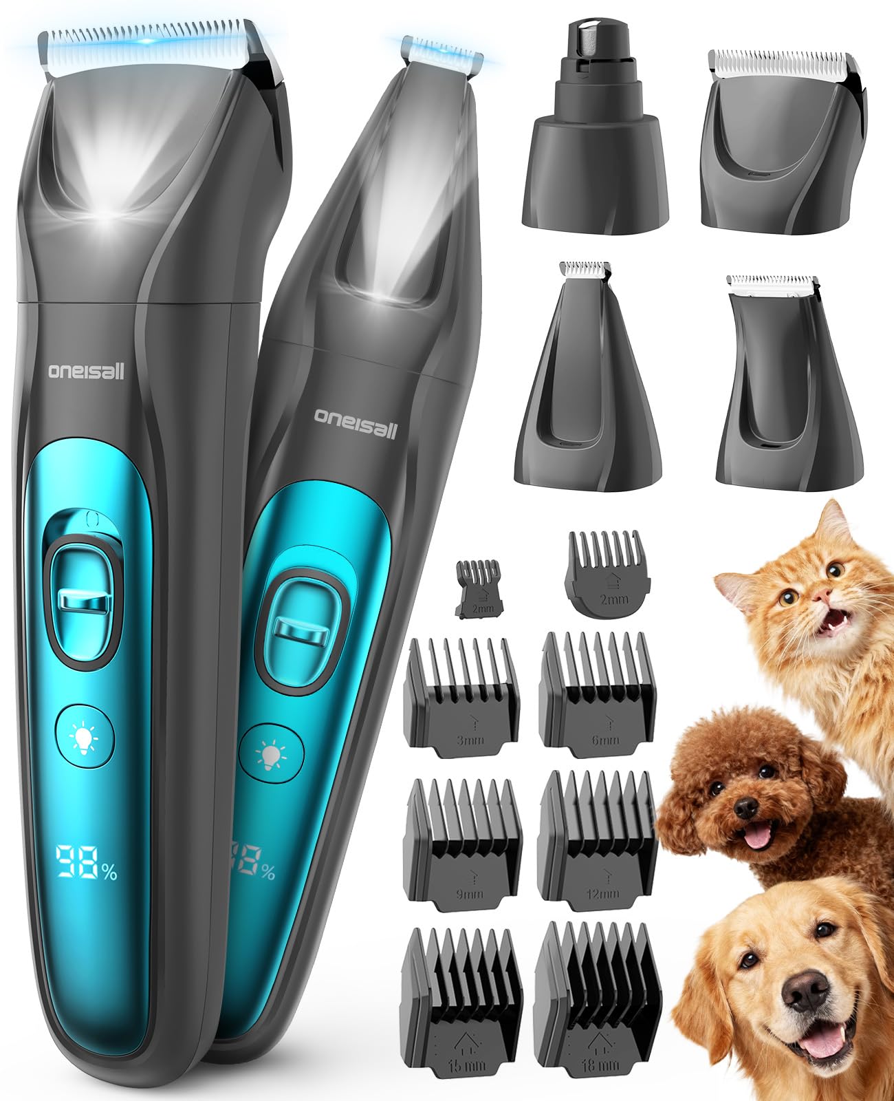 Kit de peluquería oneisall, unidad principal, para grooming en casa.