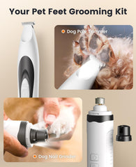 oneisall lijadora de uñas para perros con dos velocidades para un acabado suave