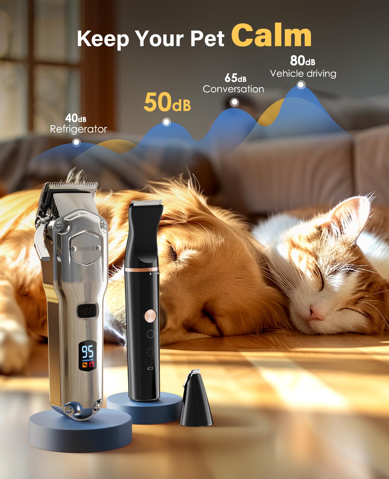 oneisall silencioso menos ruido evita asustar a tu mascota