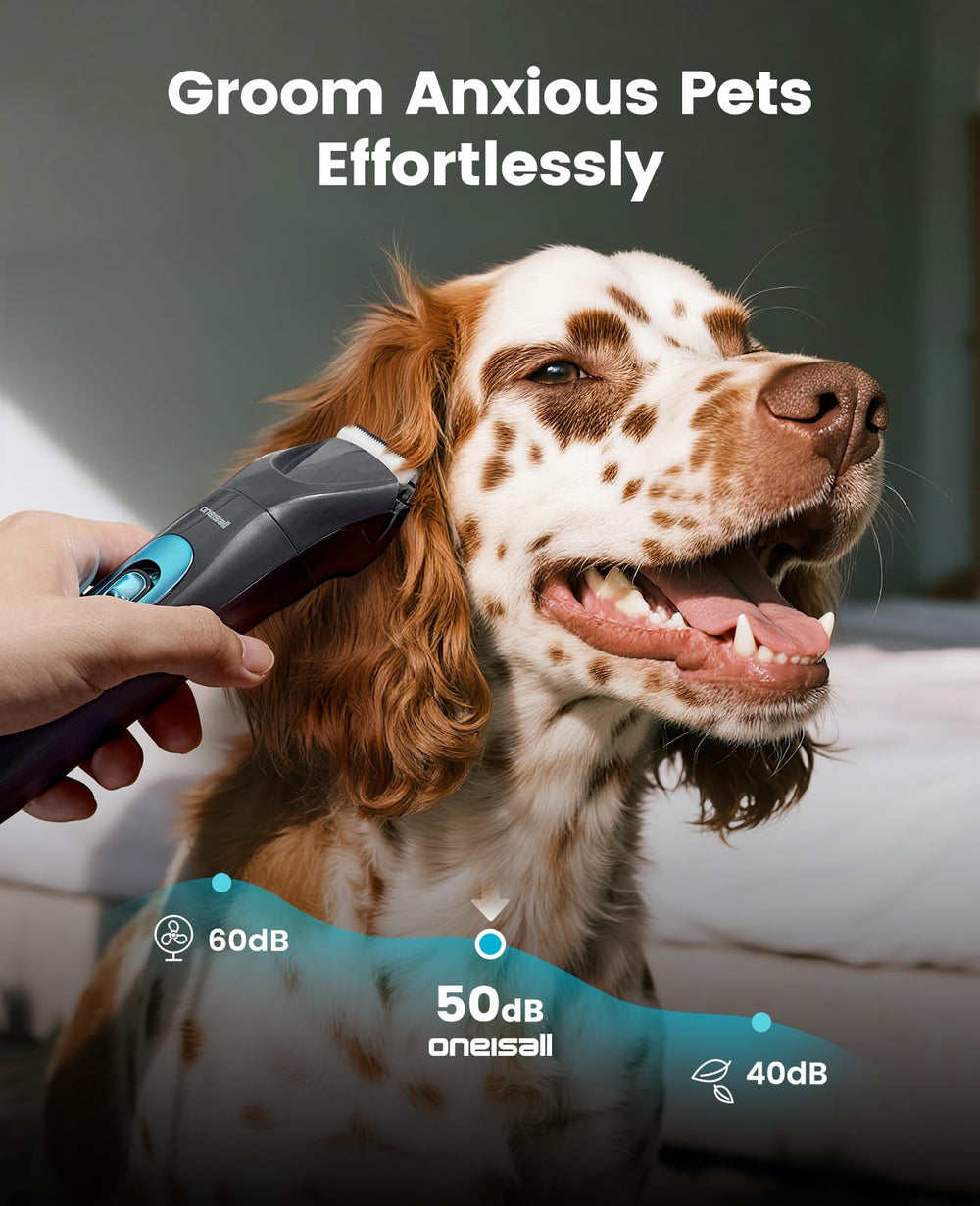 Herramienta de recorte para perros sin cables, operación suave y silenciosa.