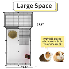 Espacio amplio para tu mascota pequeña, ideal para conejillo de indias