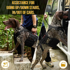 OneTigris arnés elevación para perro grande (correas ajustables): ajuste cómodo y seguro.
