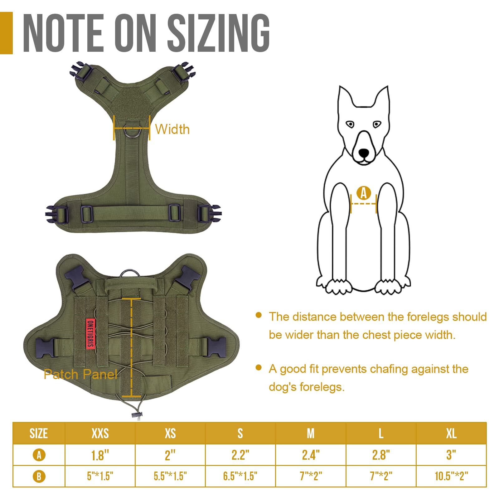 ONETIGRIS arnés acolchado para perro ofrece comodidad durante caminatas largas