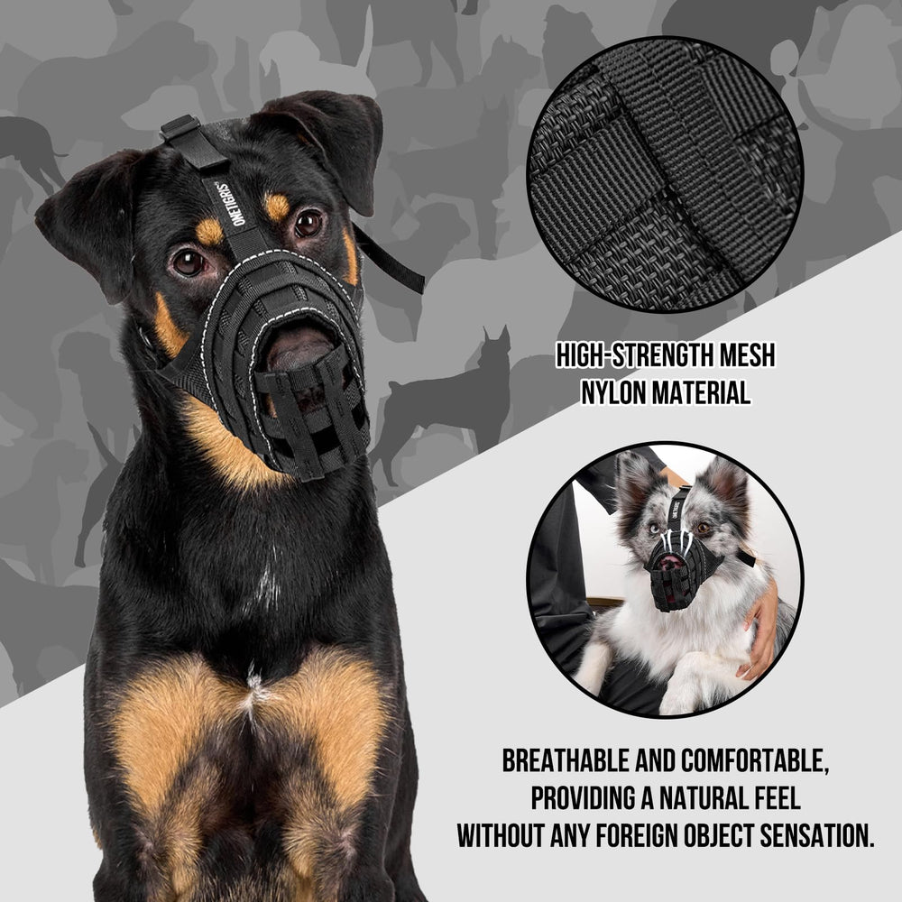 OneTigris bozal perro usos múltiples para paseos y visitas al veterinario.