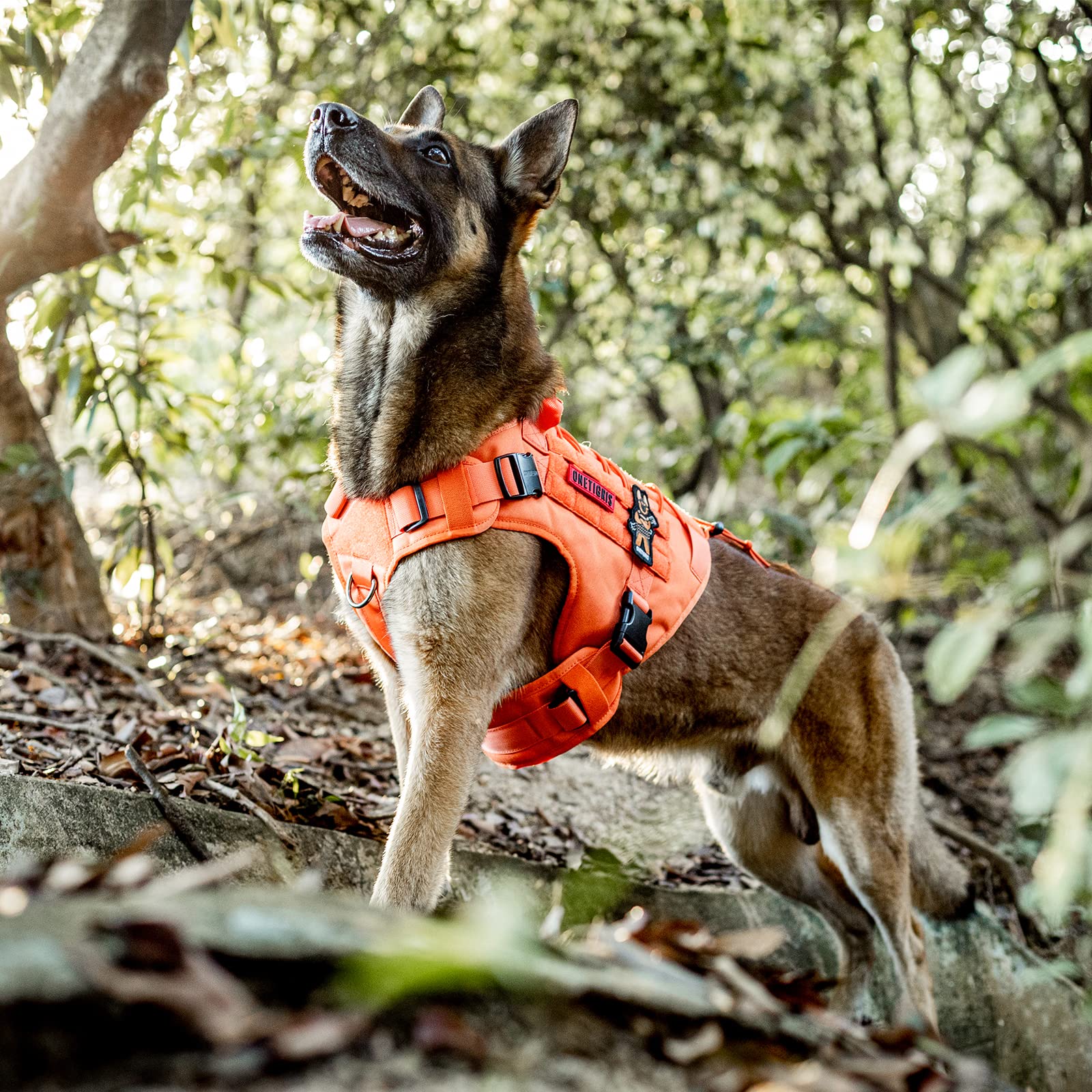 ONETIGRIS Fire Watcher 2.0: paneles de velcro para identificación y accesorios.