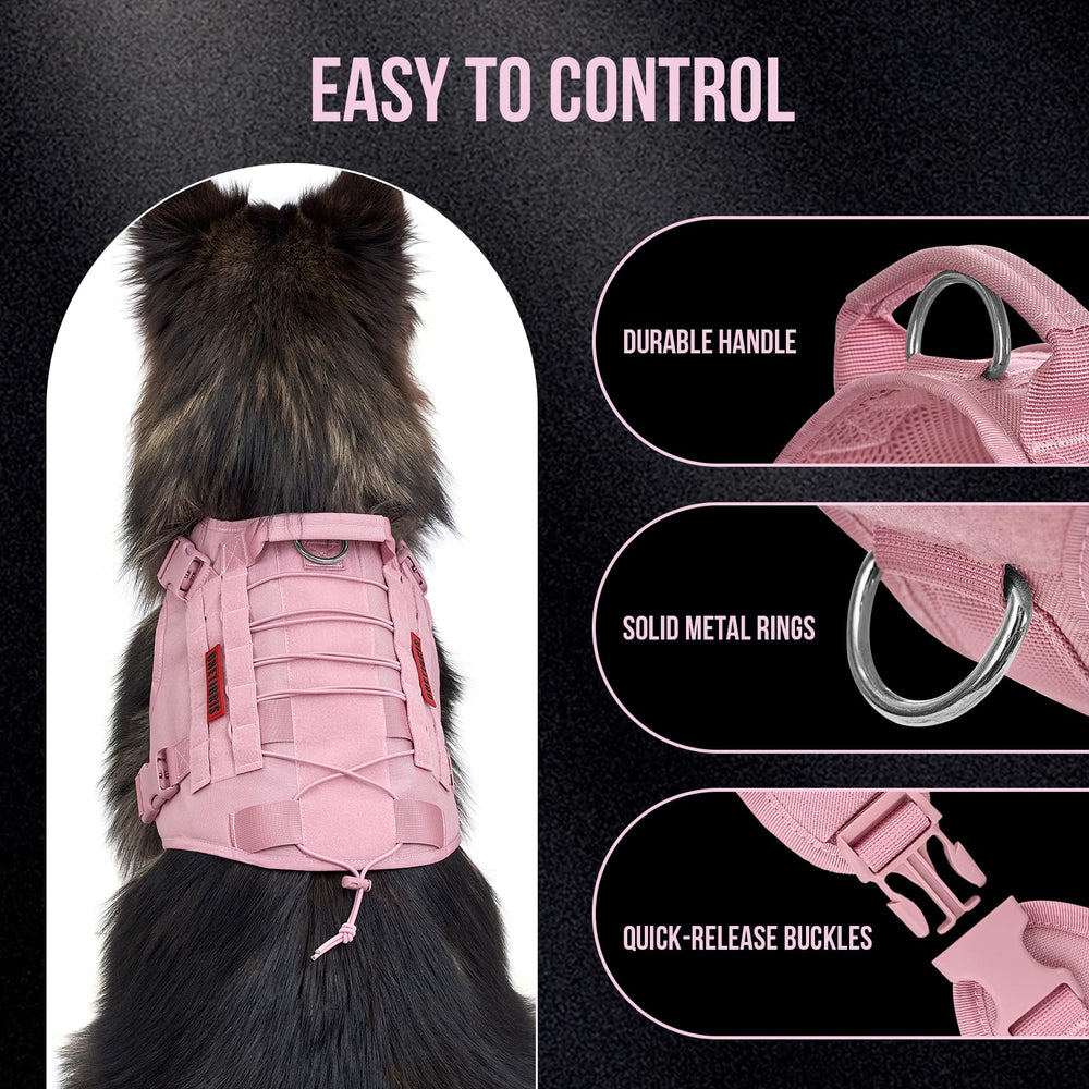 OneTigris arnés con asa superior para control durante caminatas.