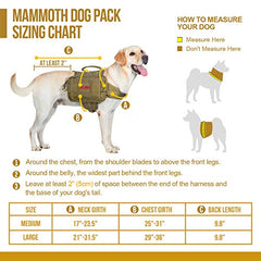 OneTigris Mammoth Dog Pack con bolsa 3L derecha para comida