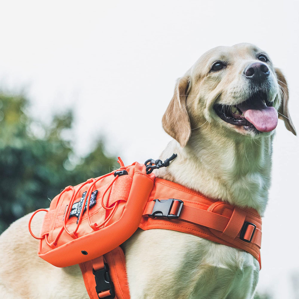 Mochila canina OneTigris con bolsillos laterales 3L para agua, comida o premios