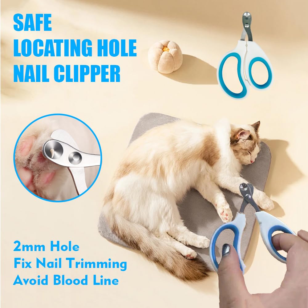 ONEZYE cepillo de goma suave para gatos: masaje agradable durante el baño.