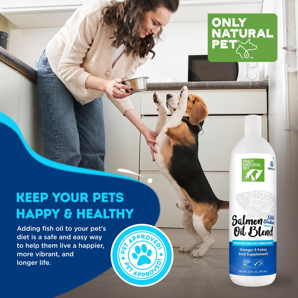 Only Natural Pet Aceite Salmón Alaska Envase práctico para uso diario