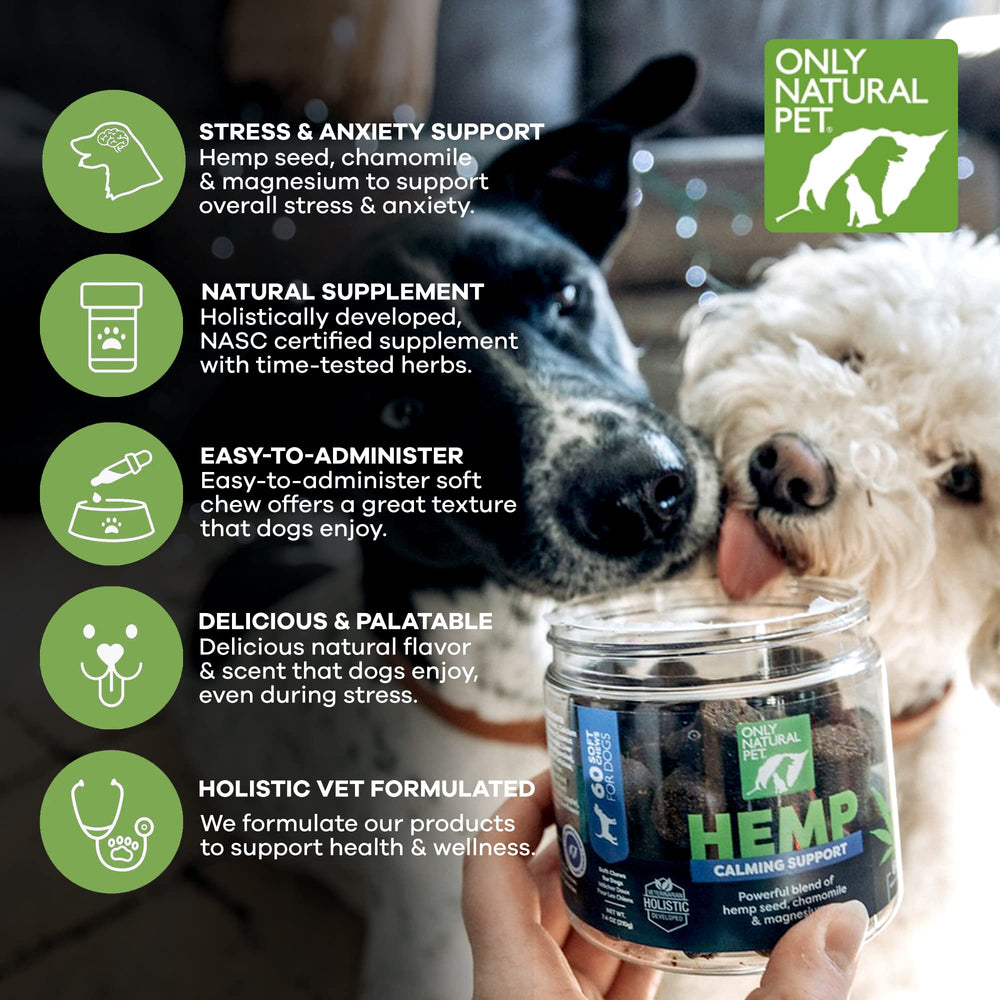 Only Natural Pet masticables para apoyar movilidad y calma