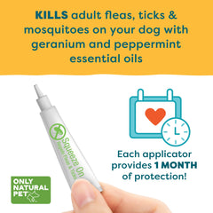 Only Natural Pet EasyDefense: caja con tres tubos para protección de tres meses.