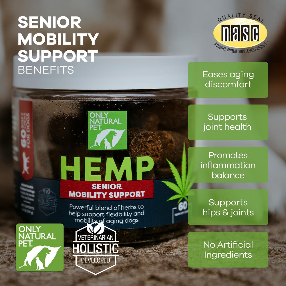 Only Natural Pet Hemp Advanced Mobility, perro disfrutando la actividad diaria gracias al suplemento.