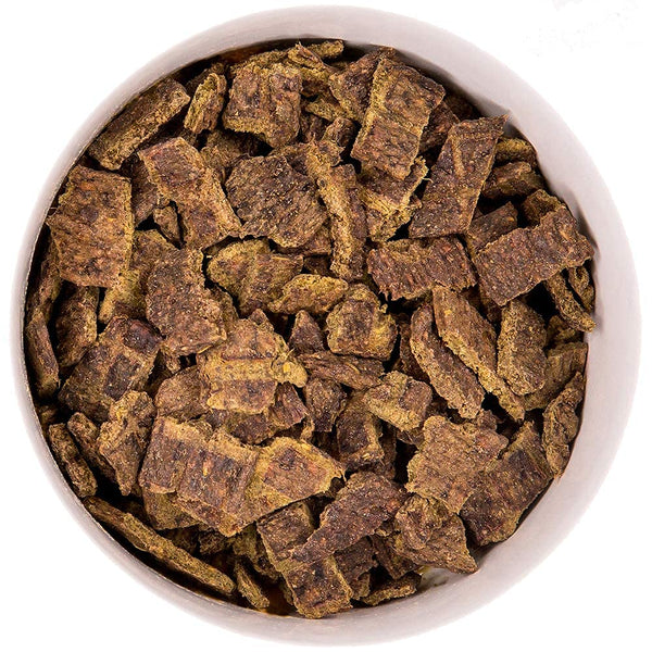 Only Natural Pet MaxMeat: proceso deshidratado al aire para sabor y nutrientes conservados.