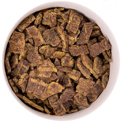 Only Natural Pet MaxMeat: proceso deshidratado al aire para sabor y nutrientes conservados.