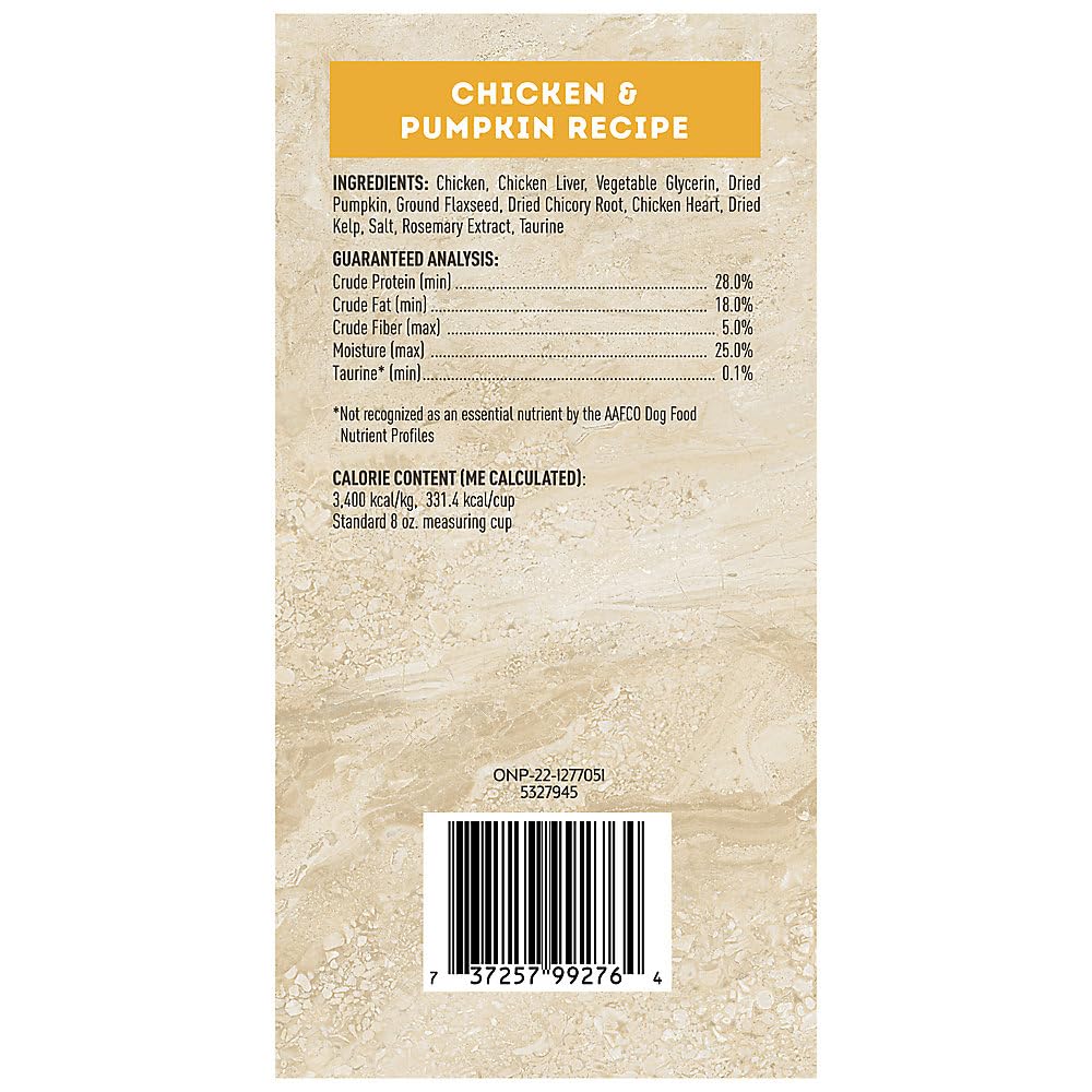 Only Natural Pet MaxMeat: trozos de pollo ricos en proteína, perfectos para complementar la dieta.
