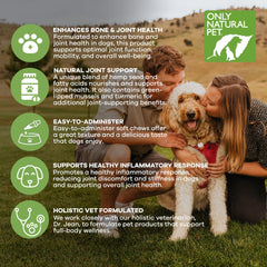 Mejillón de labio verde y cúrcuma para movilidad en perros.