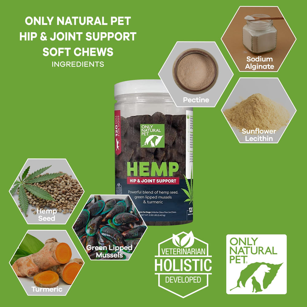 Mezcla de ácidos grasos de Only Natural Pet para articulaciones.