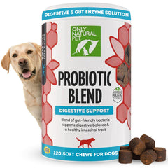 Only Natural Pet probiótico para perros y gatos, bocaditos de tocino en pack para uso diario.