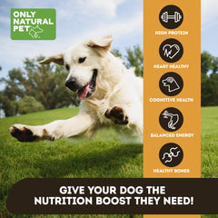 Only Natural Pet RawMeals Receta Pollo: ingredientes nutritivos visibles para una comida completa