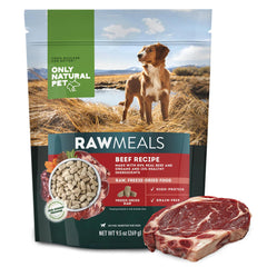Only Natural Pet RawMeals ternera-receta-seca bolsa 9-5 onzas para perros