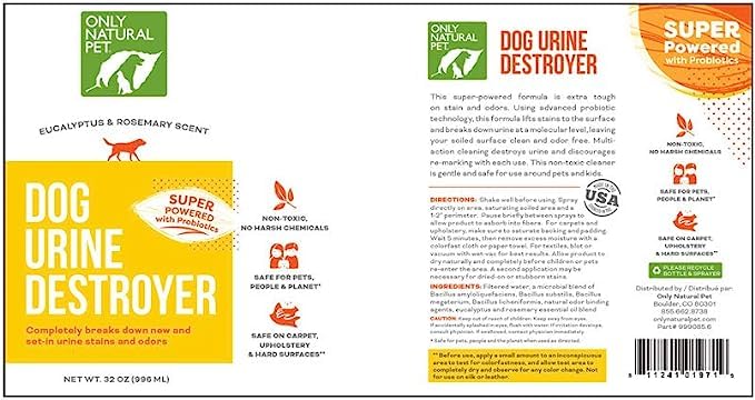 Only Natural Pet: uso profesional para eliminar manchas difíciles en casa